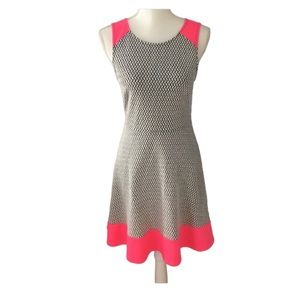 Buttons Skater Dress